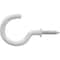Hillman HILLMAN OOK Small Vinyl Coated White Steel 1-1/4 in. L Cup Hook 1 lb 2 pk 534116 - alternate 4